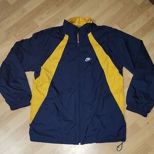 Nike Men's Blue and Yellow Windbreaker